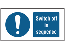 Switch off in sequence label.