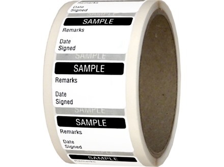 Sample quality assurance label