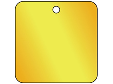 Blank Square Brass Tag