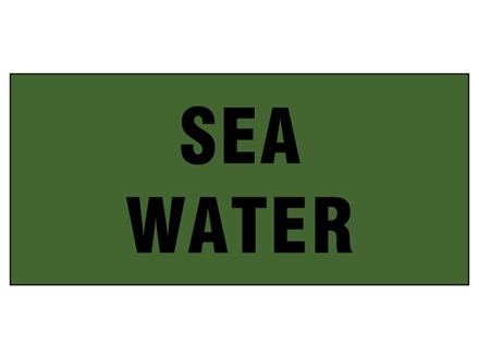 Sea water pipeline identification tape.