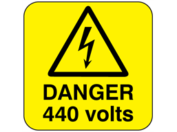 DANGER ELECTRICITY WARNING STICKERS 10 stickers-self.adh/waterproof 50mmx50mm 