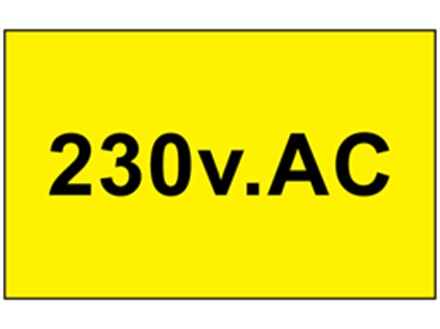 Danger 230 v AC