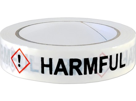 Harmful GHS tape.