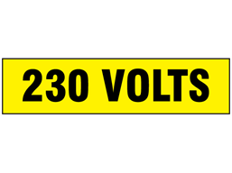 230 Volts label