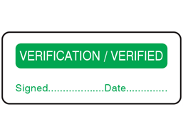 Verification verified label