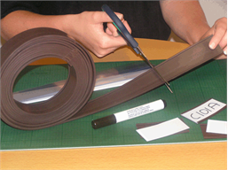 Magnetic label holders, 10m roll lengths