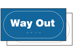 Way out sign.