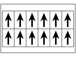 Multipurpose arrow labels, 38mm x 21mm