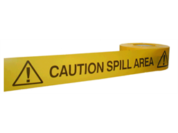 Caution spill area barrier tape