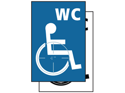 WC disabled symbol sign.