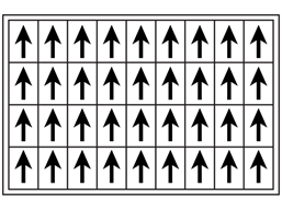 Multipurpose arrow labels, 19mm x 14mm