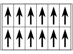 Multipurpose arrow labels, 56mm x 21mm