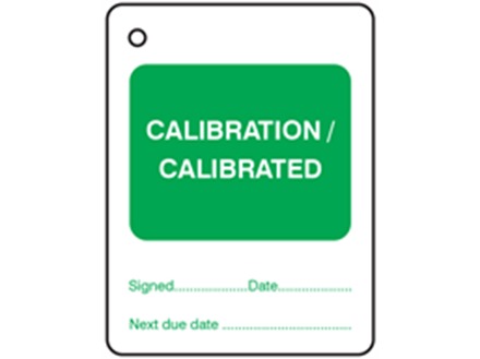 Calibration, calibrated tag.