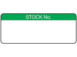 Stock number label