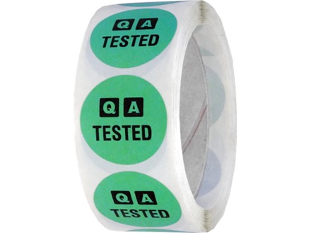 QA Tested label