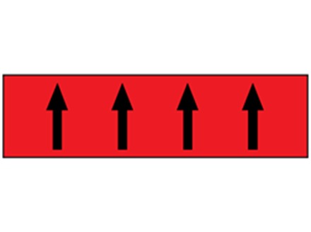 Flow indication tape for fire services