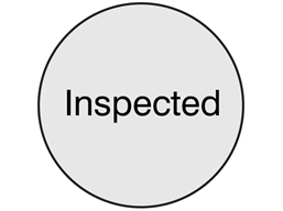 Inspected label