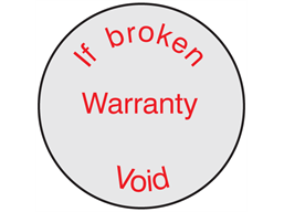 If broken warranty void label