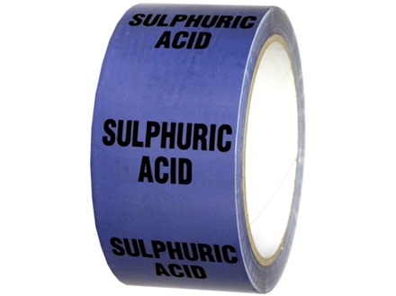 Sulphuric acid pipeline identification tape.