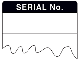 Serial number cable wrap label