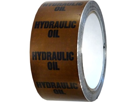 Hydraulic oil pipeline identification tape.