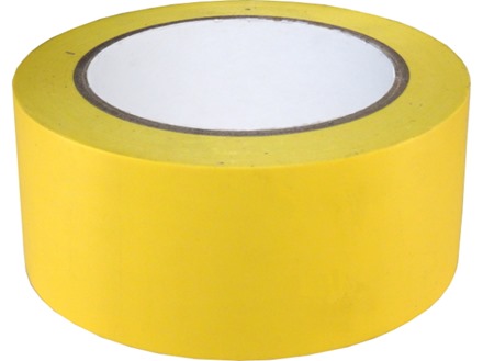 Safety and floor marking tape, yellow.