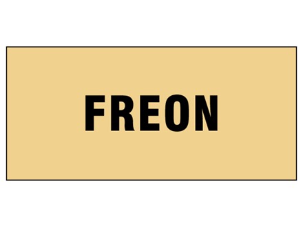 Freon pipeline identification tape.