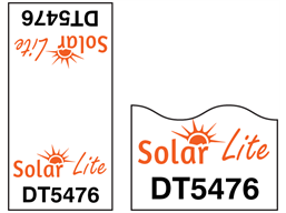 Assetmark cable wrap serial number label (full design), 100mm x 50mm