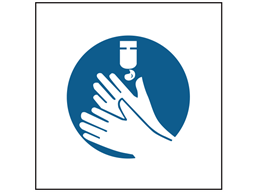 Use hand sanitiser symbol safety sign.