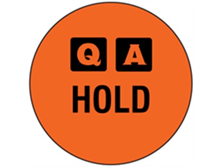 QA Hold label