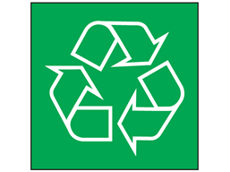 Recycling symbol recycling sign.