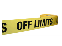 Off limits barrier tape