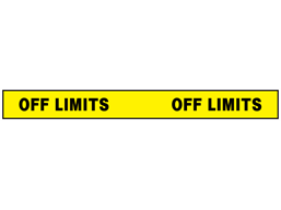 Off limits barrier tape