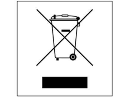 WEEE. Recycled electrical or electronic equipment symbol labels.