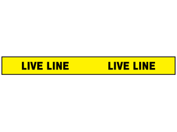 Live line barrier tape