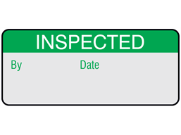 Inspected aluminium foil labels.