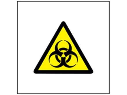 Biohazard symbol safety sign.