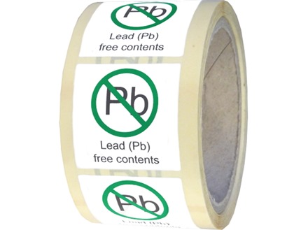 Lead (Pb) free contents label
