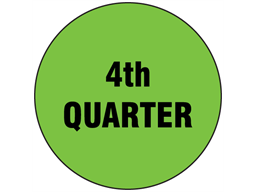 Fourth quarter inventory date label