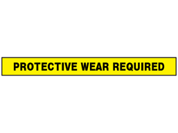 Protective wear required barrier tape