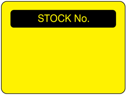 Stock number fluorescent label