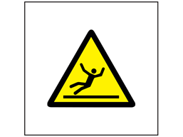 Risk of slipping symbol safety sign.