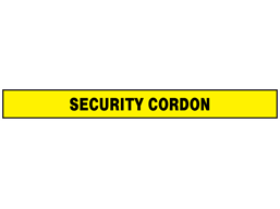Security cordon barrier tape