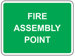 Fire assembly point sign
