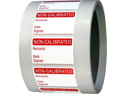 Non-calibrated quality assurance label