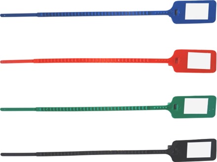 Trace and seal security ties (write on).