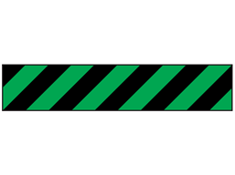 Black and green striped flagging tape