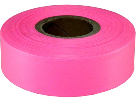 Pink flagging tape