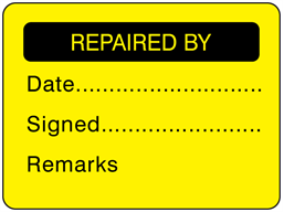 Repaired by fluorescent label