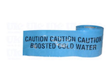 Caution boosted cold water tape.